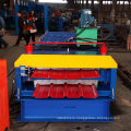 Hot sale metal tile double layer steel deck roof trapezoidal tile roll forming machine